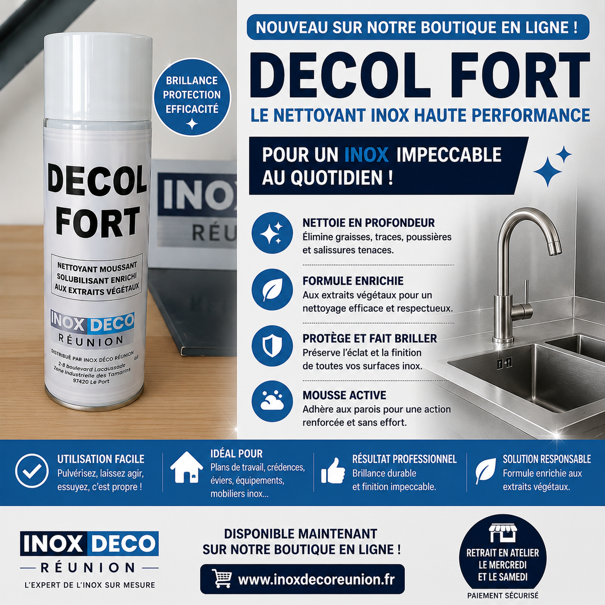 Produit  utiles pour l' inox